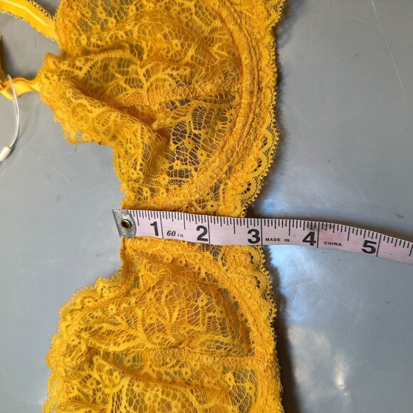 Jourelle Allegra Balconette Underwire Bra Italy Women Lace 34D Adjustable Straps - Picture 10 of 15